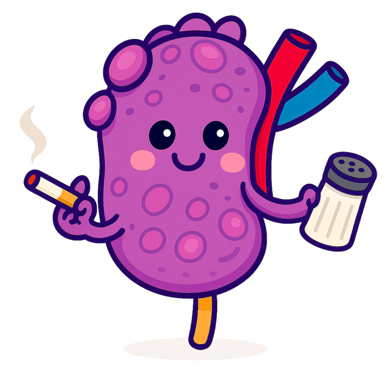 Sinful Kidney Tumbler — Snarky Organs insulated travel mug