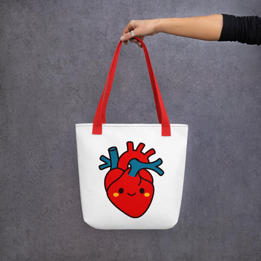 Anatomical Heart Tote Bag - Cardiology Medical Student Gift