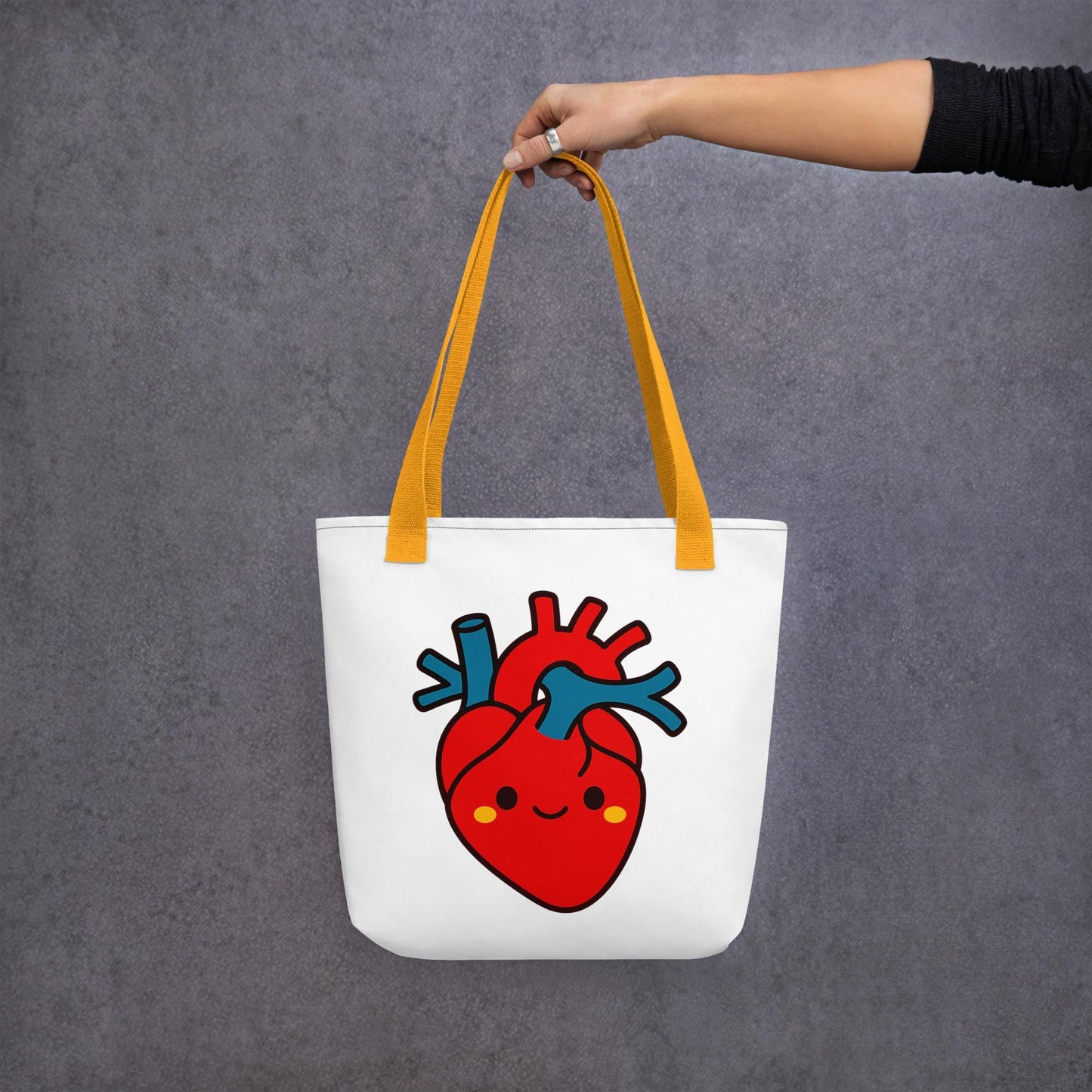Anatomical Heart Tote Bag - Cardiology Medical Student Gift