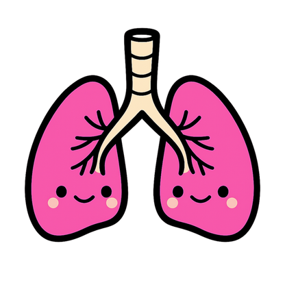 Lung Sticker — Snarky Organs vinyl medical decal
