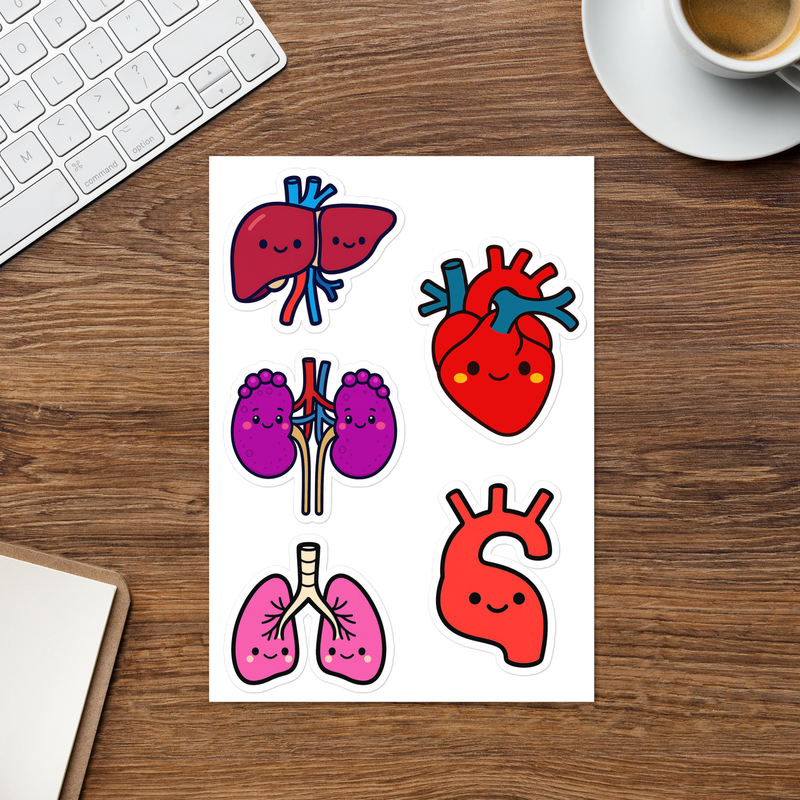 Funny Sticker Sheets, Sticker Sheet individual sticker detail
