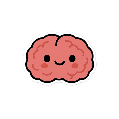 Innocent Brain Sticker on laptop