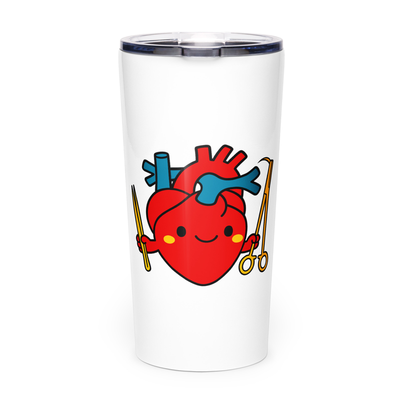 Surgical Heart Tumbler wraparound design