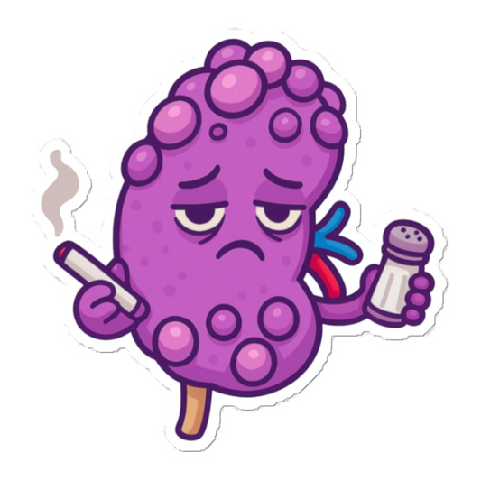 Sick Kidney Sticker color option 2