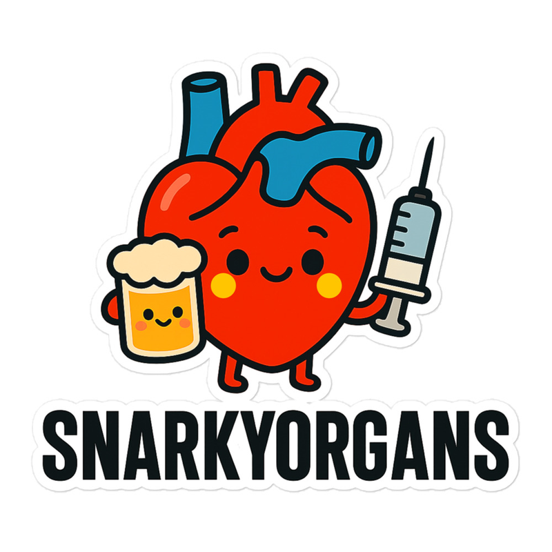 SnarkyOrgans Logo, Bubble-free Sticker detail view