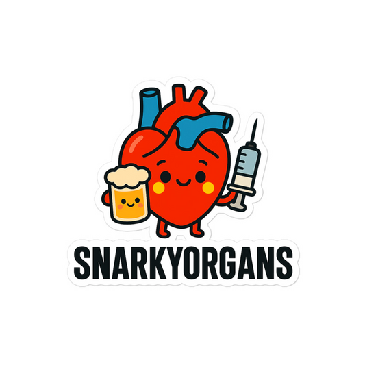 SnarkyOrgans Logo, Bubble-free Sticker on laptop