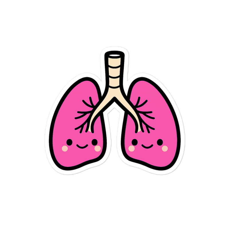 Lung Sticker on laptop