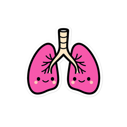 Lung Sticker on laptop