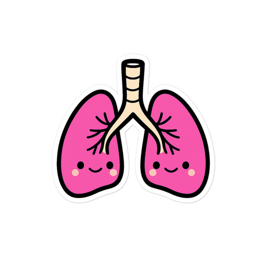 Lung Sticker on laptop