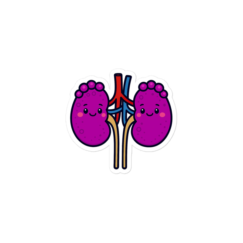 Kidney Sticker size comparison
