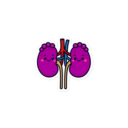 Kidney Sticker size comparison