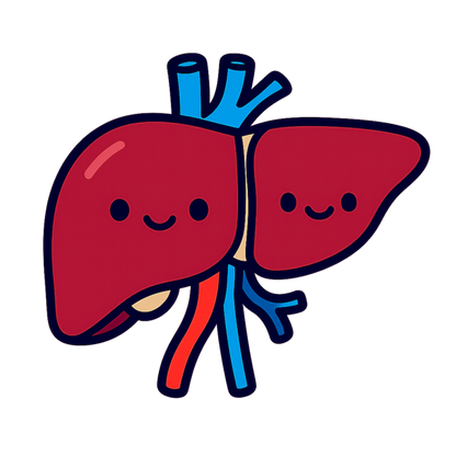 Healthy Liver Sticker — Snarky Organs vinyl medical decal