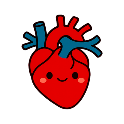 Heart Pin Button — Snarky Organs medical pin