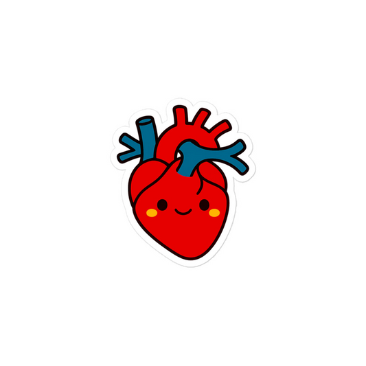 Heart Sticker size comparison