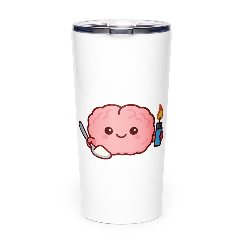 Sinful Brain Tumbler wraparound design