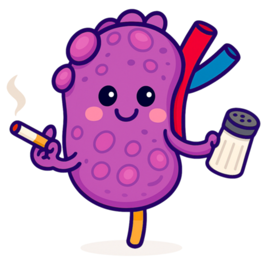 Kidney Sticker color option 1