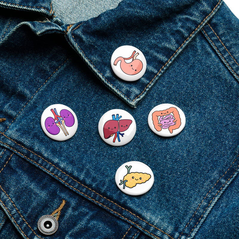 Healthcare Workers Pin Pin Button close-up