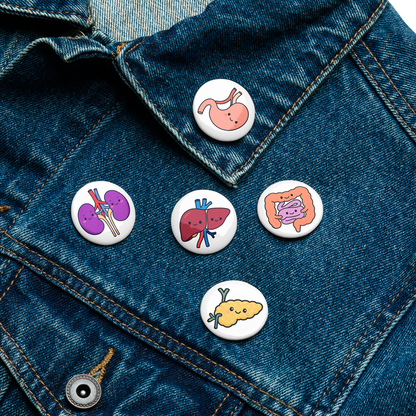 Healthcare Workers Pin Pin Button close-up