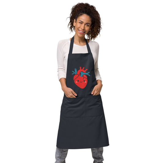 Anatomical Heart Apron detail view