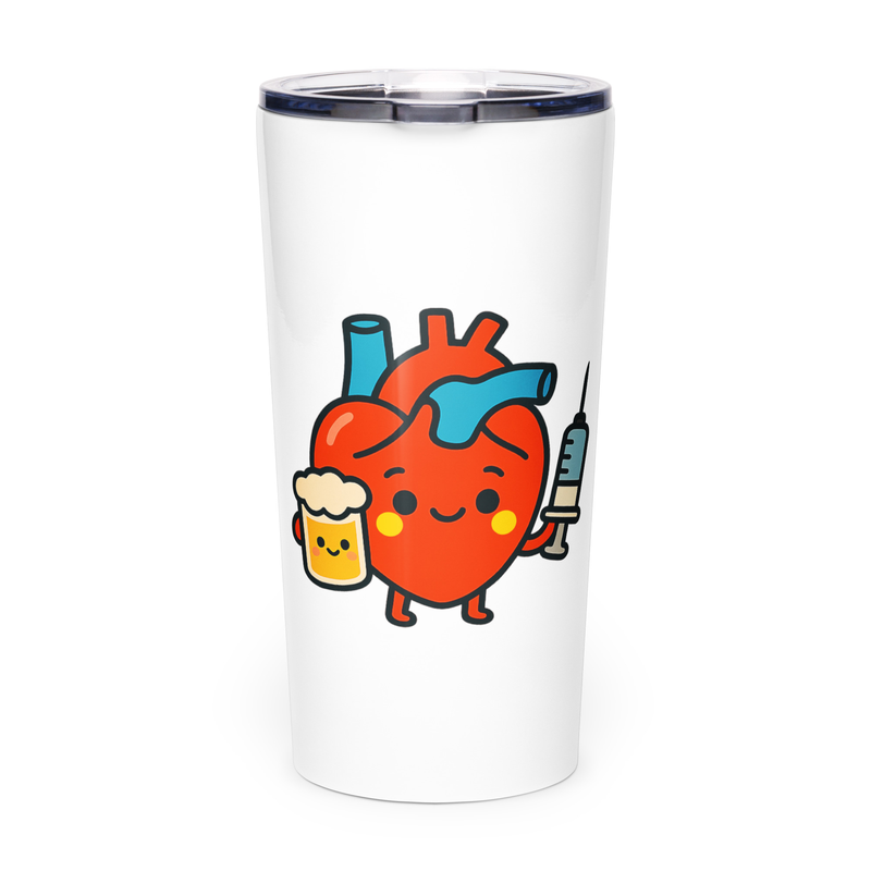 Sinful Heart Tumbler wraparound design
