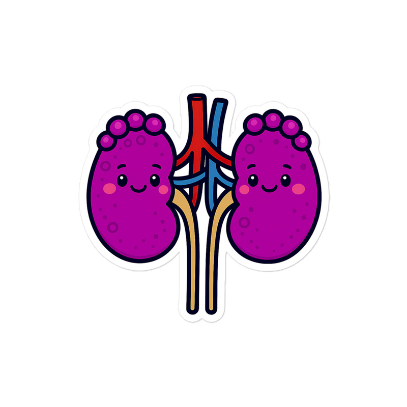 Kidney Sticker on laptop