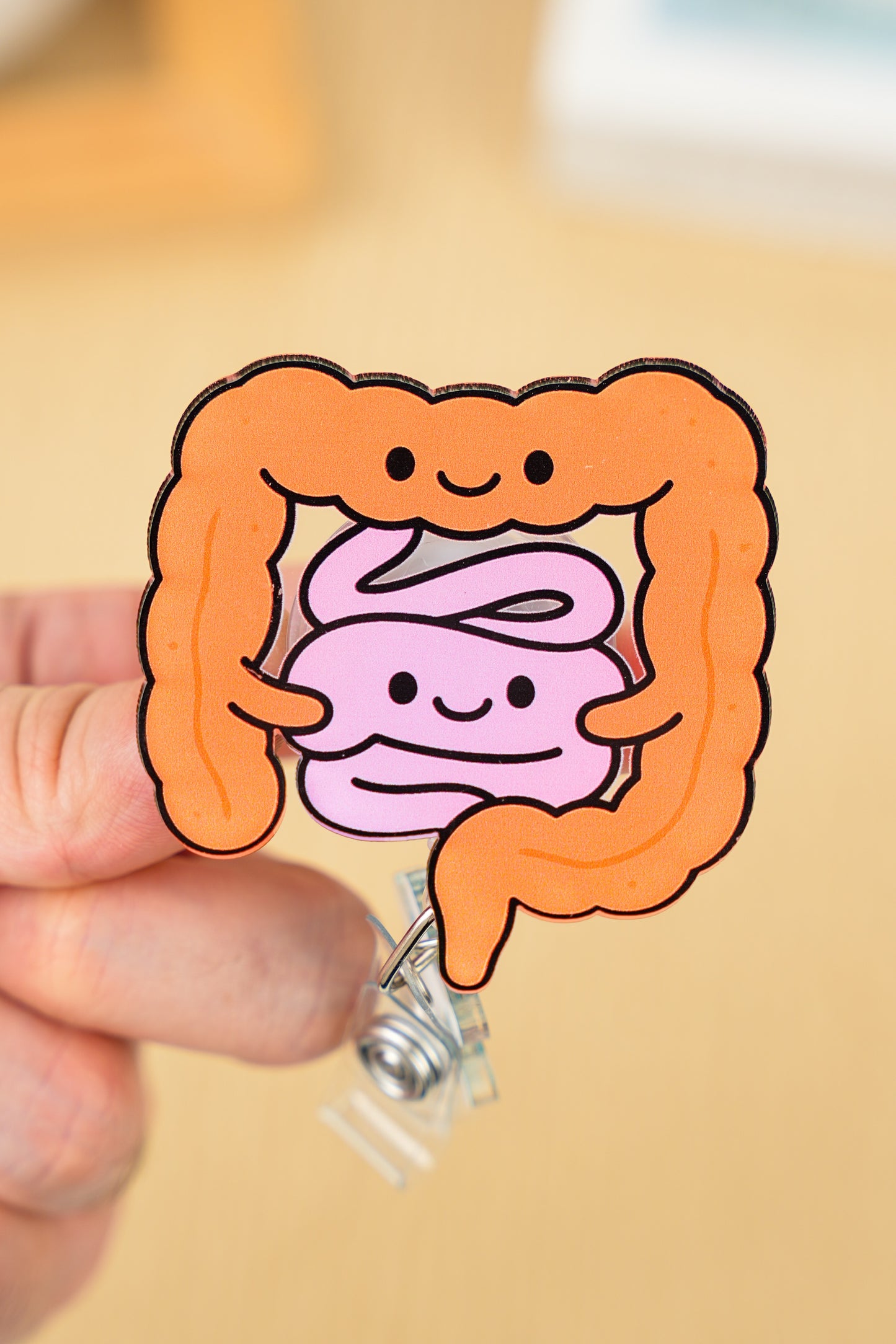 Cute Bowels Badge Reel - DSC07611