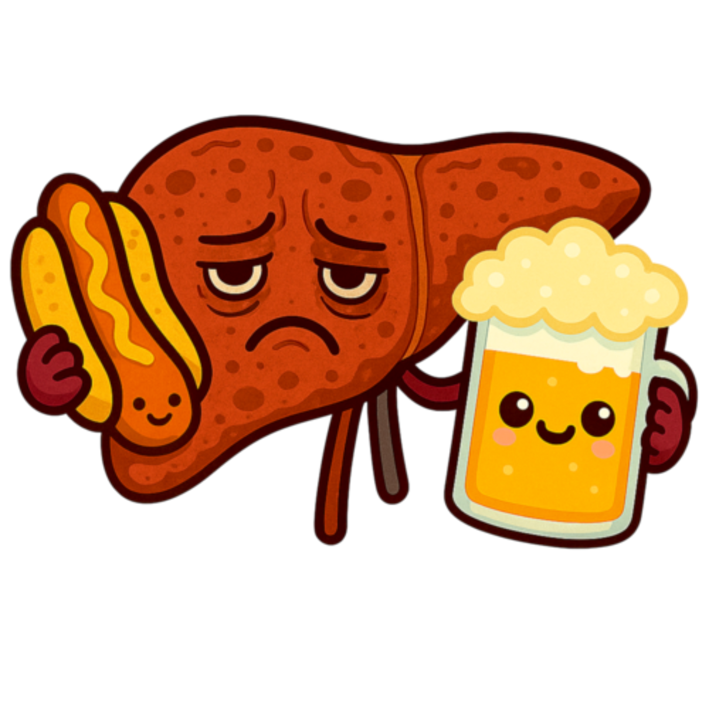 Liver Sticker color option 1