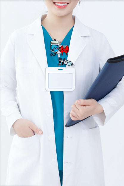 Amiodarone vs Thyroid Badge Reel - Retractable Pharmacy ID Holder