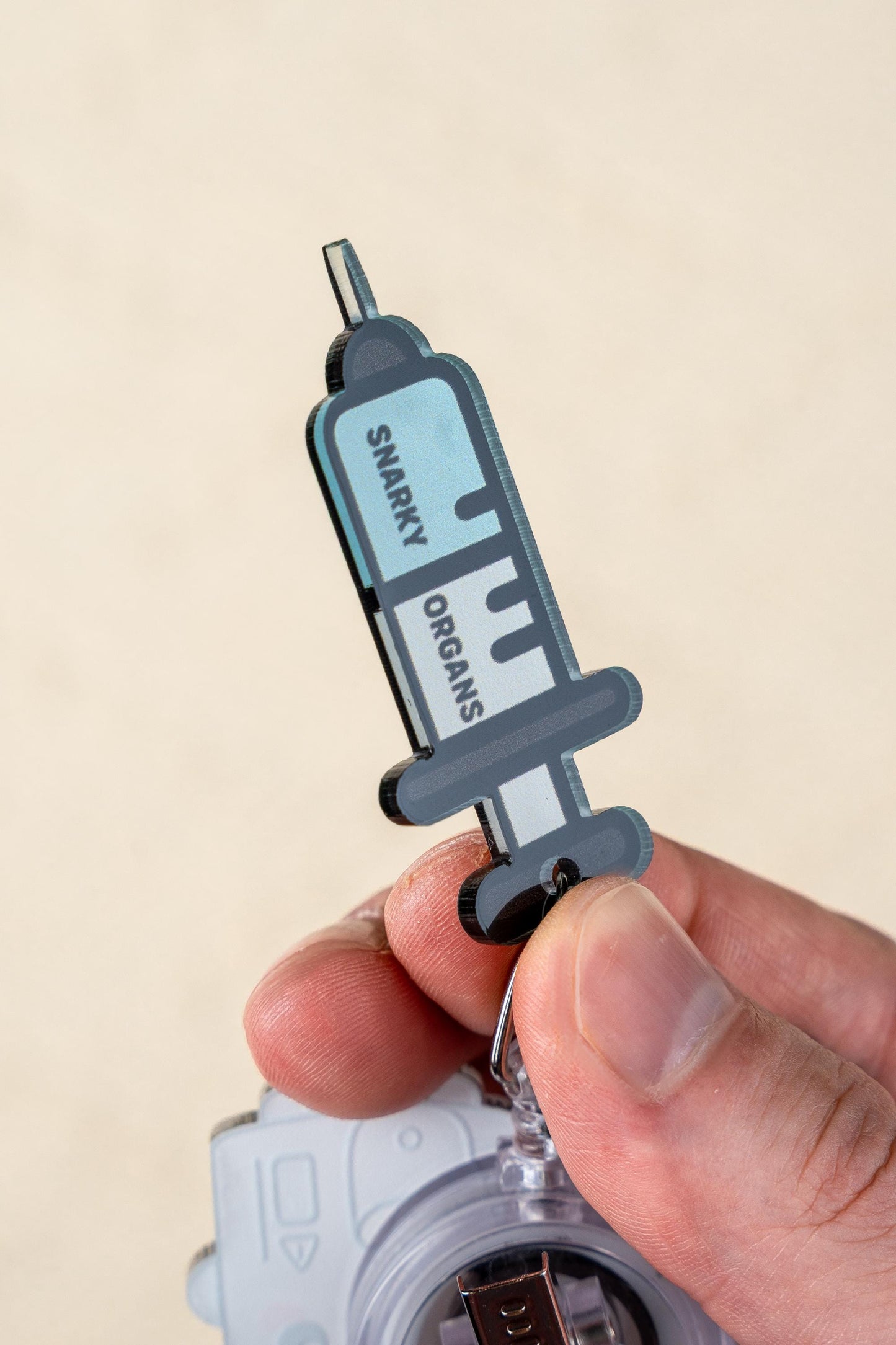 Anesthesia Gases Badge Reel - Retractable Anesthesia ID Holder