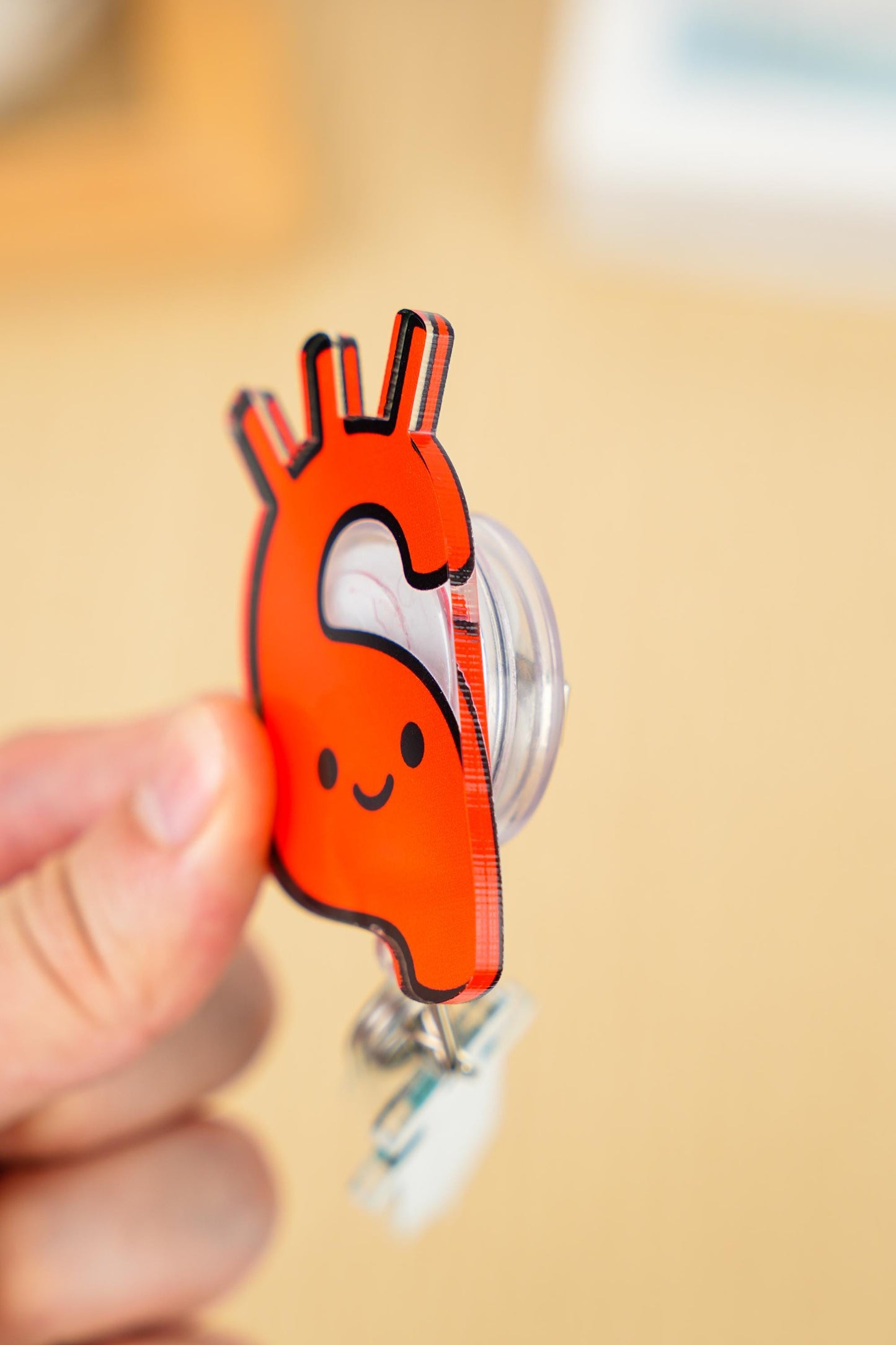 Aorta Cardiac Surgery Badge Reel - Retractable Cardiology ID Holder