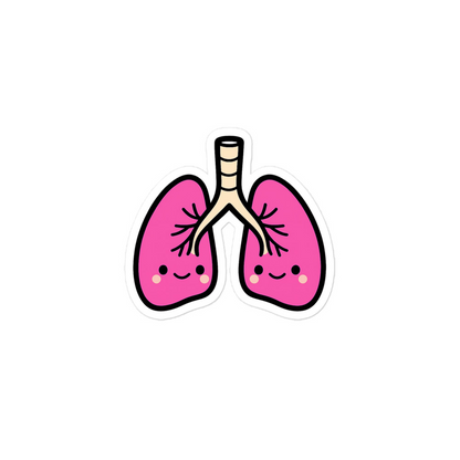 Lung Sticker size comparison