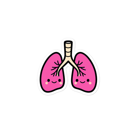 Lung Sticker size comparison