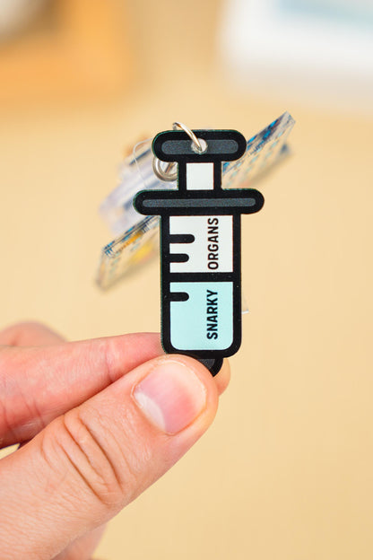 Black Cloud Badge Reel - Retractable Night Shift ID Holder