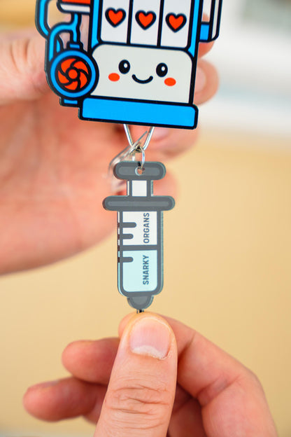 Cardiology ECMO Badge Reel - Retractable ICU ID Holder
