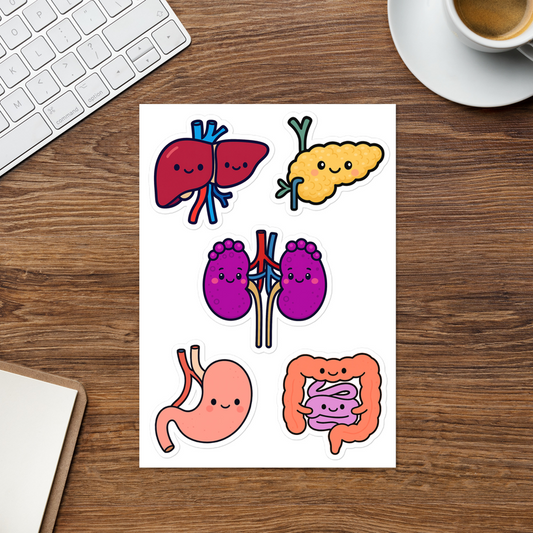 Funny Sticker Sheets, Sticker Sheet individual sticker detail