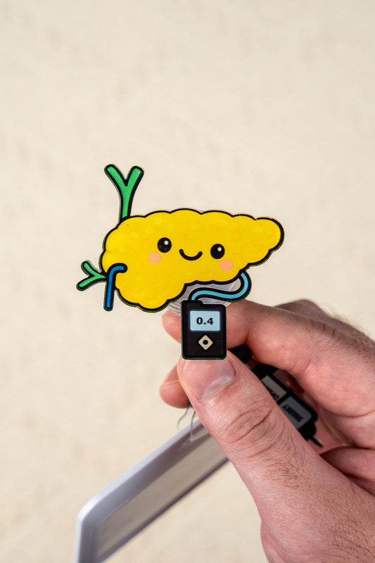 Pancreas Insulin Pump Badge Reel - Retractable Endocrinology ID Holder