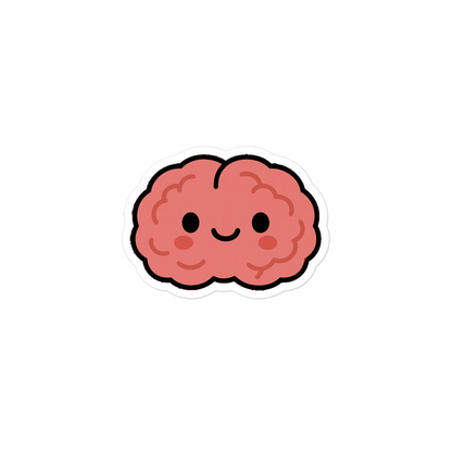 Innocent Brain Sticker size comparison