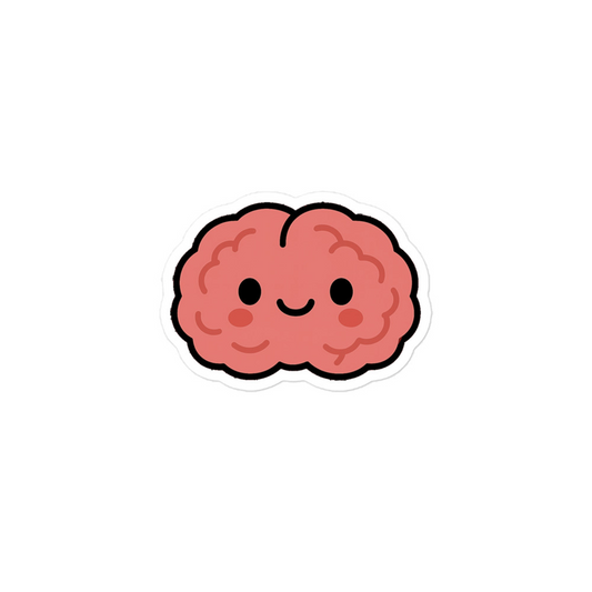 Innocent Brain Sticker size comparison