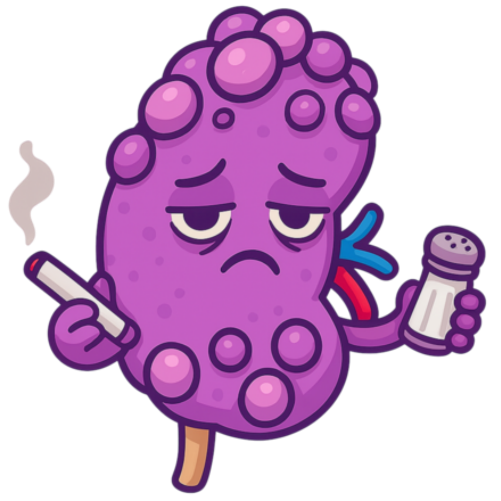 Sick Kidney Sticker color option 1