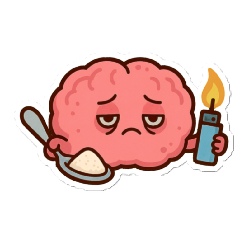 Brain Sticker color option 2