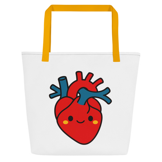 Anatomical Heart Tote Bag color option 1