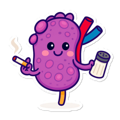 Kidney Vinyl Sticker - Funny Nephrology Nurse Gift