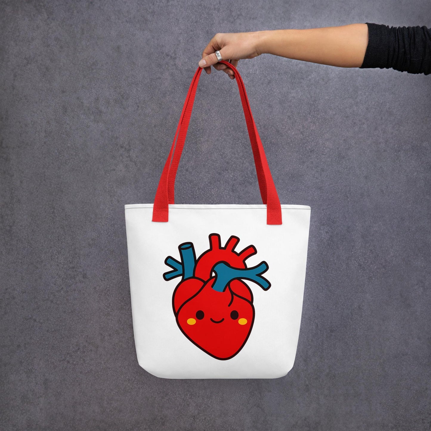 Anatomical Heart Tote Bag - Cardiology Medical Student Gift
