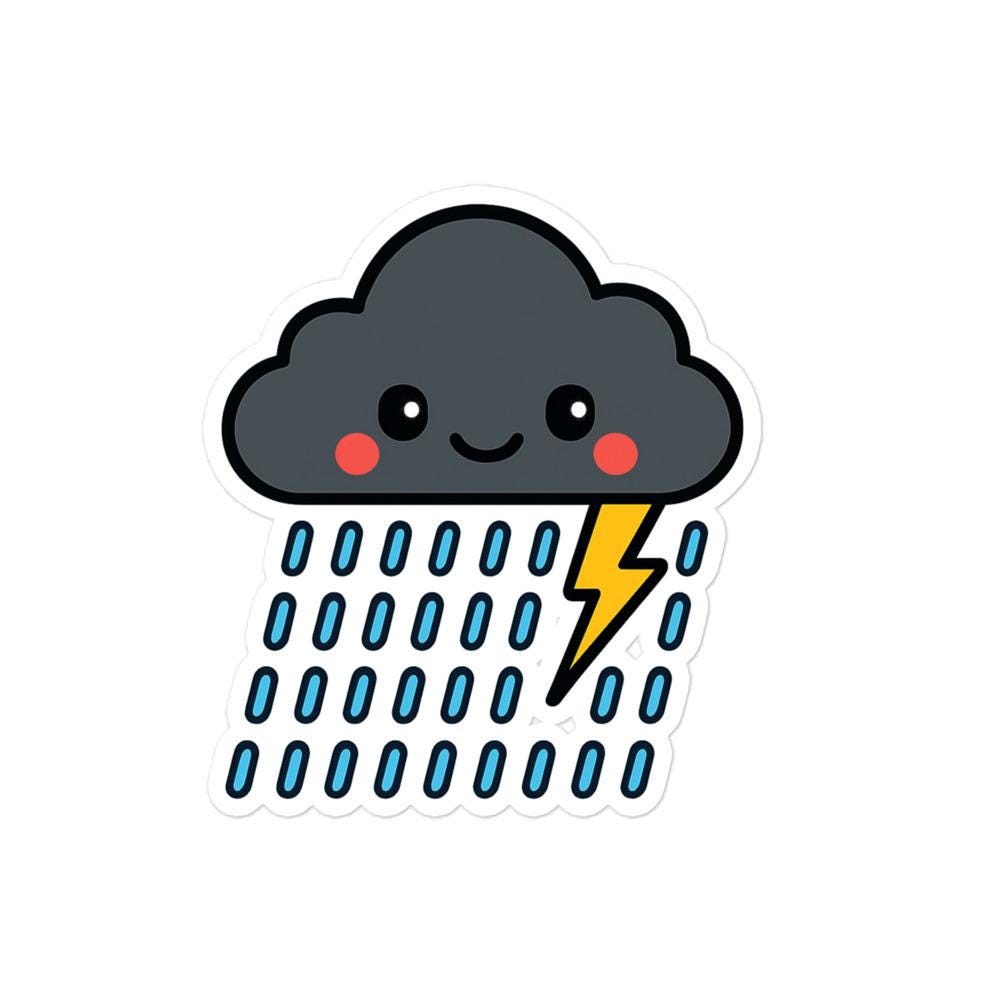 Black Cloud Vinyl Sticker - Funny Night Shift Nurse Gift