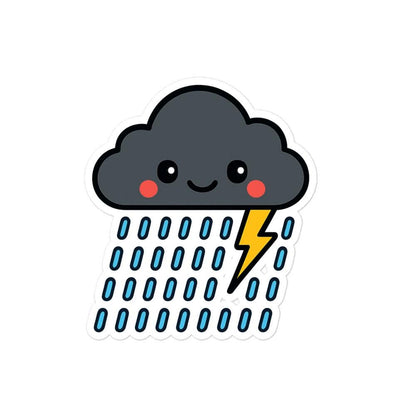 Black Cloud Vinyl Sticker - Funny Night Shift Nurse Gift