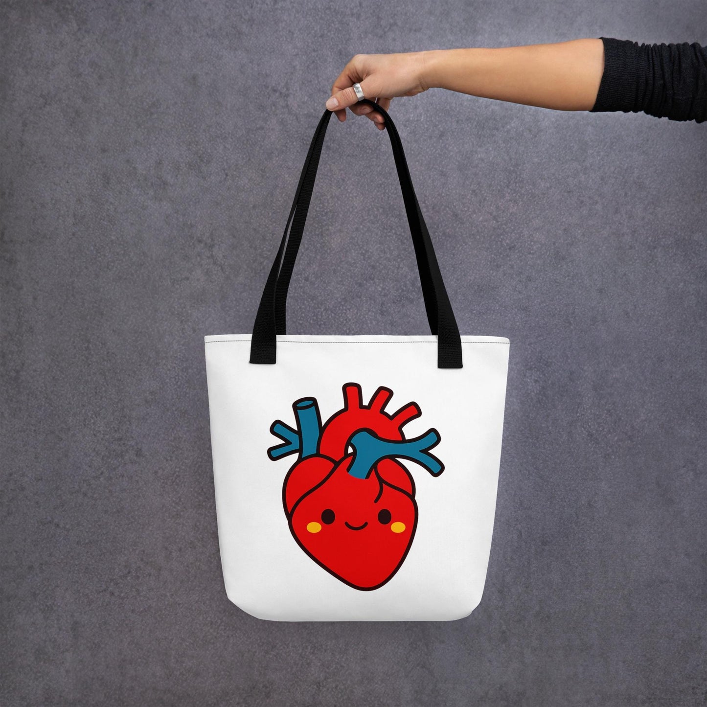 Anatomical Heart Tote Bag - Cardiology Medical Student Gift