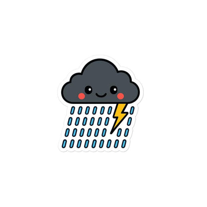 Black Cloud Vinyl Sticker - Funny Night Shift Nurse Gift