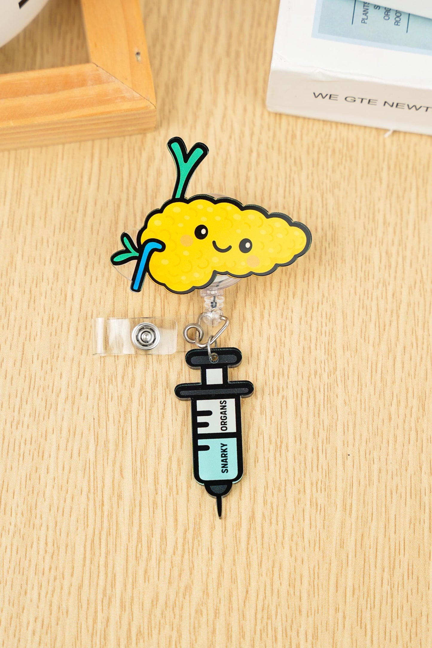 Pancreas Badge Reel - Retractable Endocrinology ID Holder