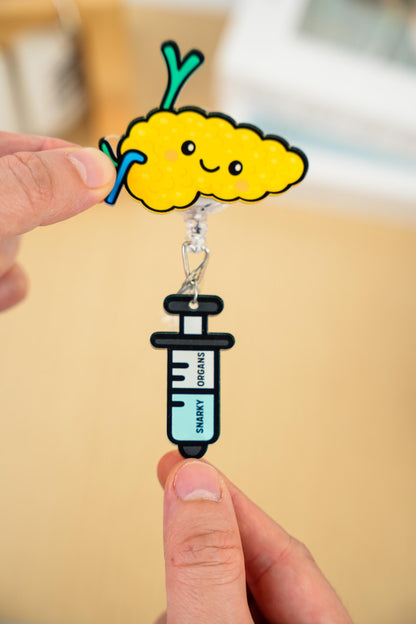 Pancreas Badge Reel - Retractable Endocrinology ID Holder