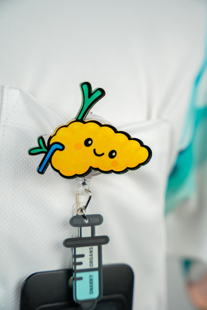 Pancreas Badge Reel - Retractable Endocrinology ID Holder